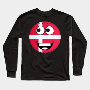 Denmark Smiley Long Sleeve T-Shirt
